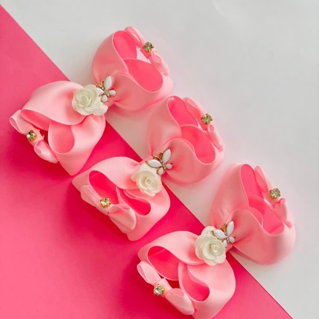 Laço infantil / Laço médio   /Laço rosa   /Laço tendência/ Laço delicado /Laço rosa borboleta