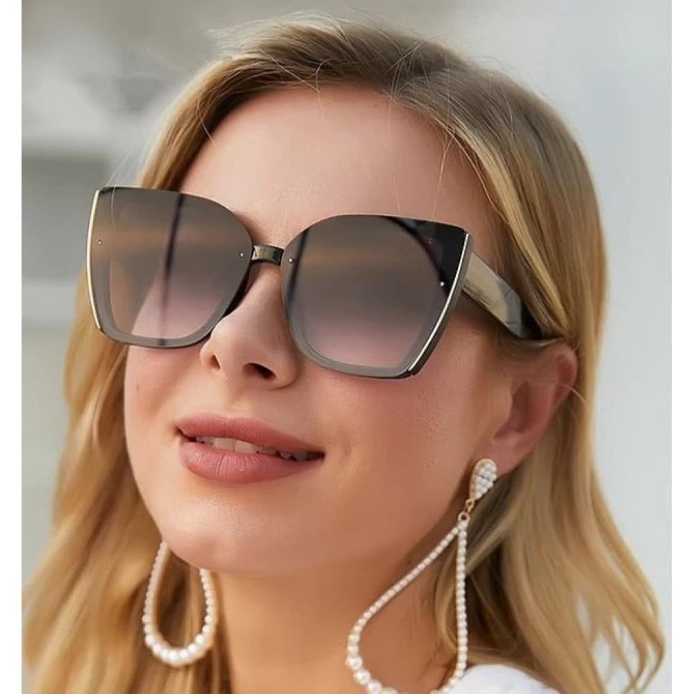 Óculos De Sol Feminino Moda New York  Degradê Olho de Gato Original