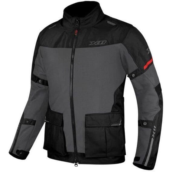 Jaqueta X11 Adventure Masculina Motociclista Motoqueiro Ventilada Verão Parka Preto Cinza