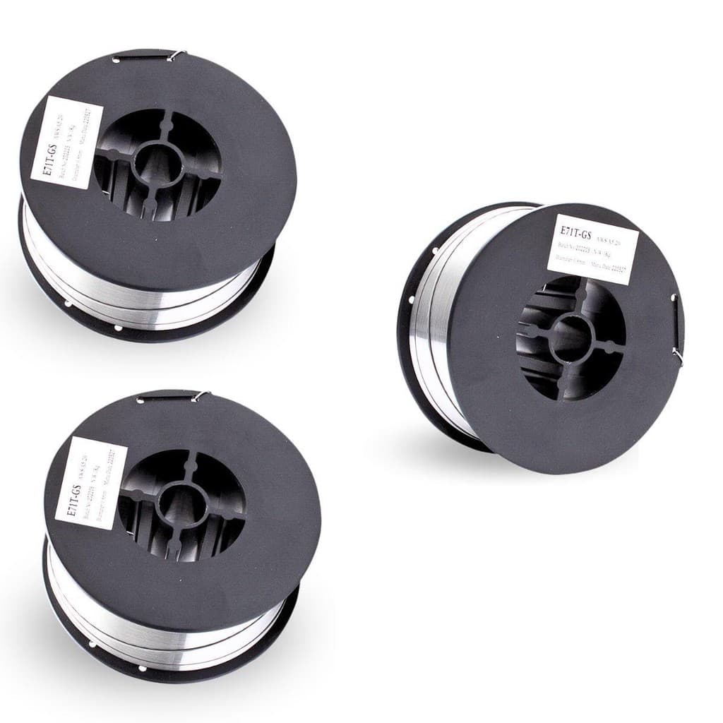 3 Pc Arame Solda Mig Tubular Sem Gás 0,8mm - Emb.1kg