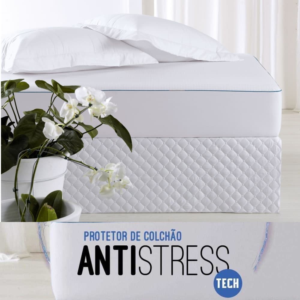 Protetor Colchão King Impermeável Antistress Altenburg 1,93m x 2,03m x 40cm Capa Protetora