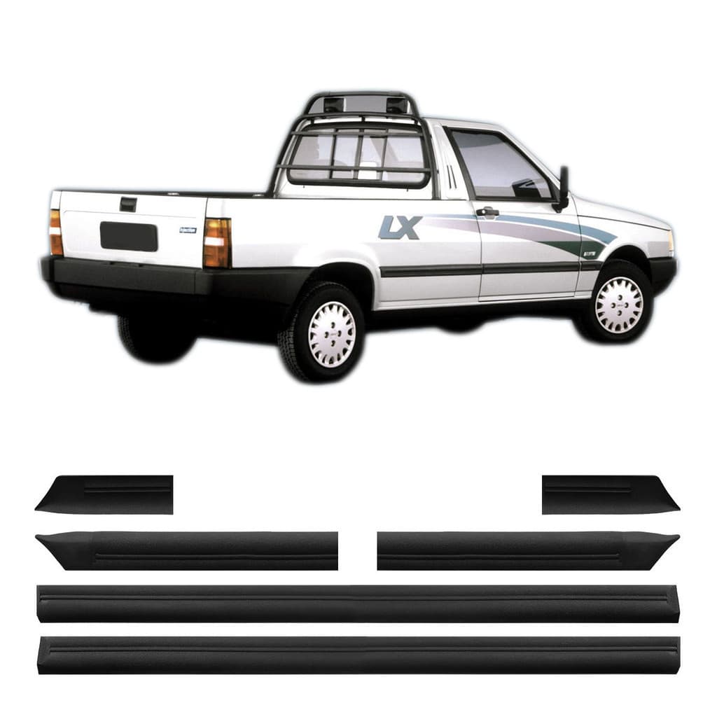 Friso Lateral Fiat Fiorino Pick-Up 1994 a 1999 2 Portas caçamba longa