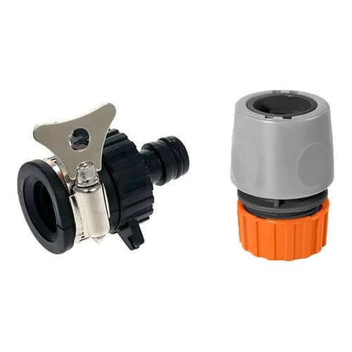 Bico para Torneira sem rosca lisa + Engate Rápido Tramontina 1/2 para mangueira de jadim