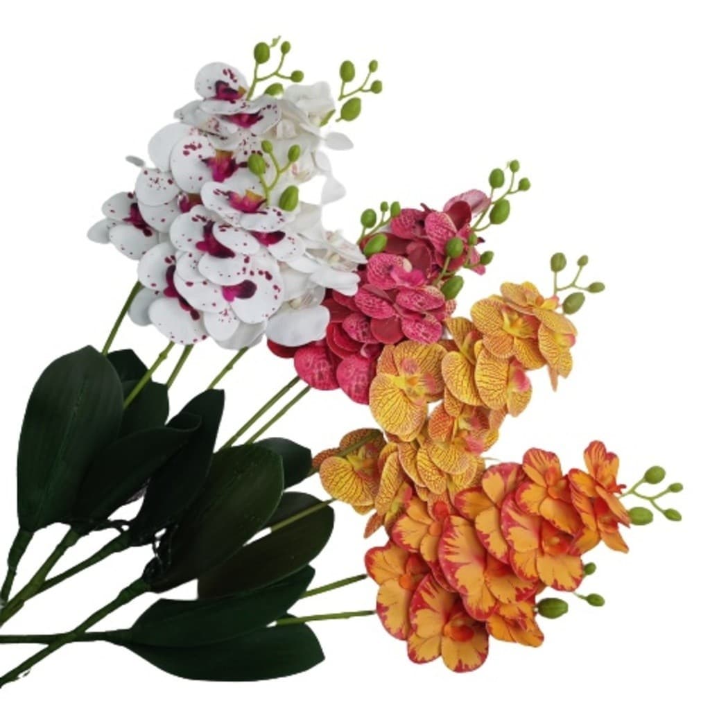 Buquê de Orquídeas 50cm Flores e Plantas Artificiais - CC6287