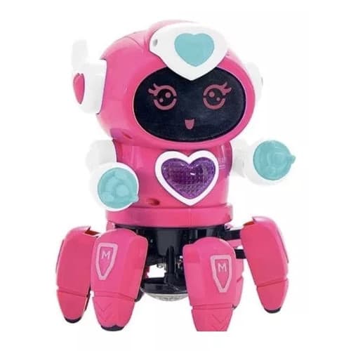 Robo Aranha Dançarino a Pilha com Luz e Som Sweet Rosa