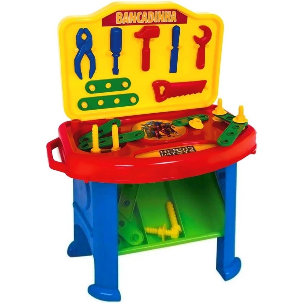 Mesinha Bancadinha De Ferramentas Infantil 420 - Super Toys