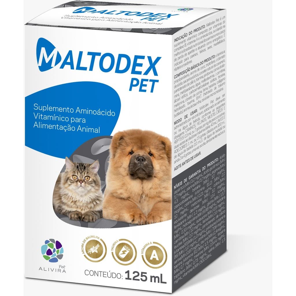 Suplemento Maltodex Pet Oral Duprat Nutrição 125ml
