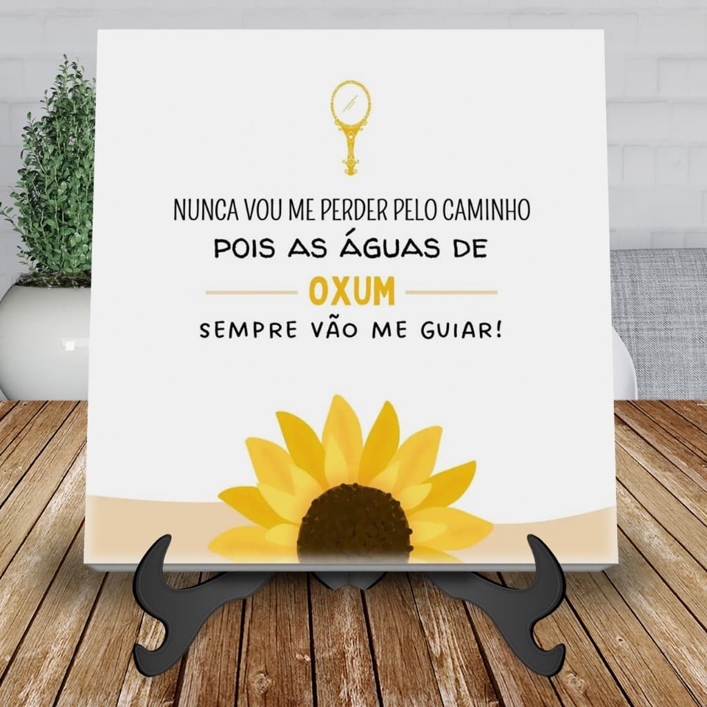 Azulejo Decorativo Oxum Orixás Frases Meu Ori