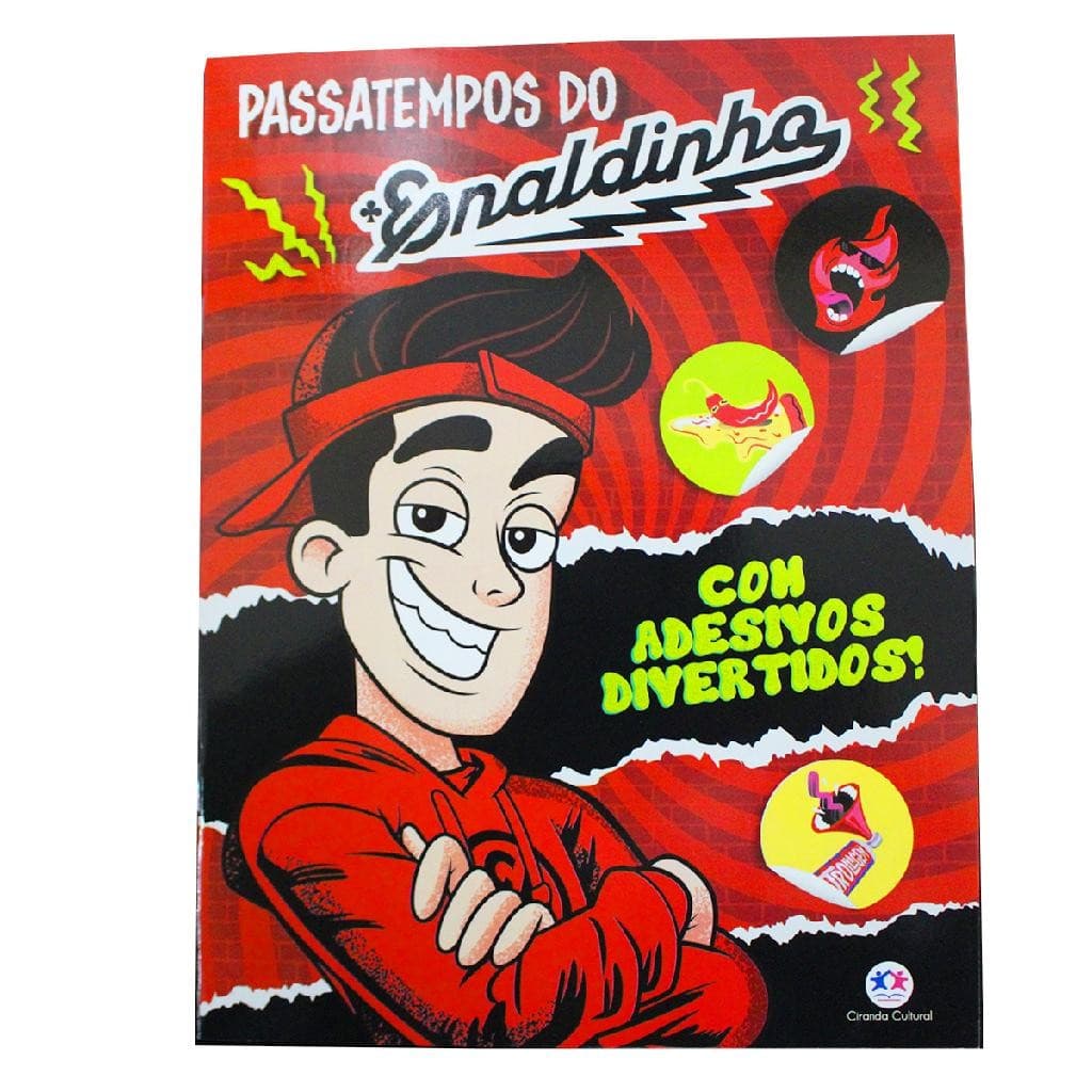 Livro Passatempos Enaldinho Infantil 16 Páginas Criatividade Coordenação Motora e Diversão