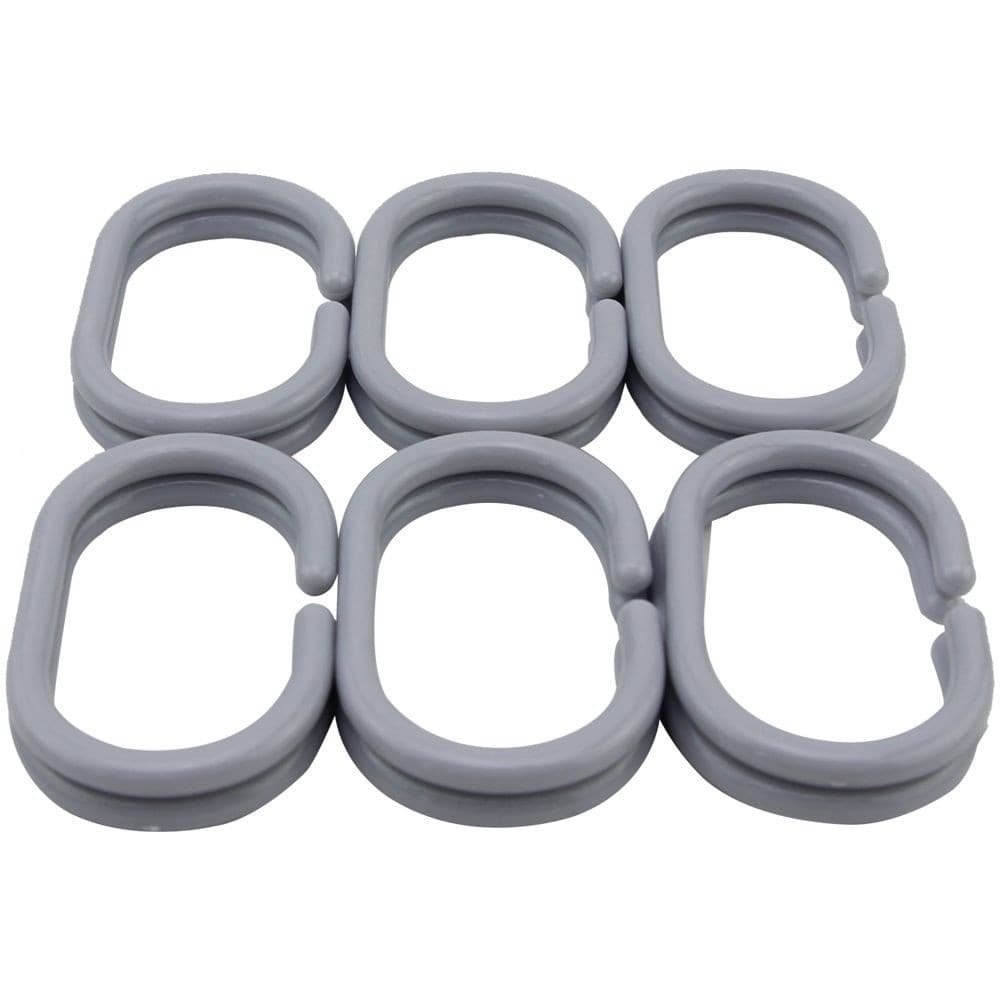 KIT ARGOLAS PARA CORTINA DE BANHEIRO 12 Uni