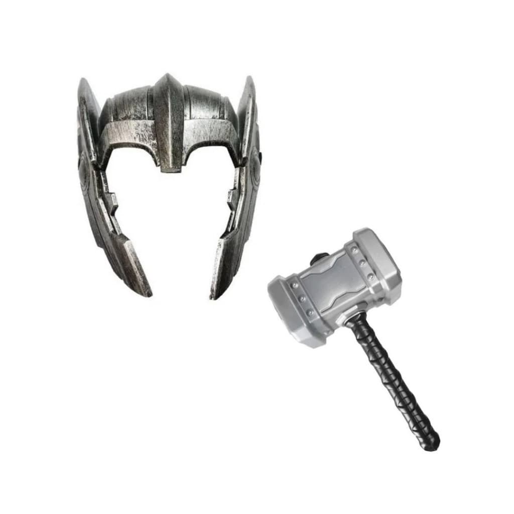 Kit Vingador - Thor! 1 Martelo do Thor + 1 Máscara - Fantasia para Festas!