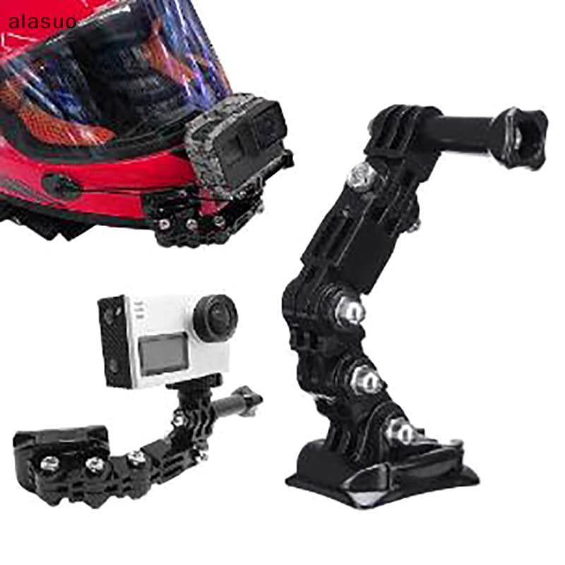 [alasuo] Conjunto De Suporte Para Câmera De Motocicleta De Queixo Capacete Ajustável 3/4/5/6/7/8 [BR]
