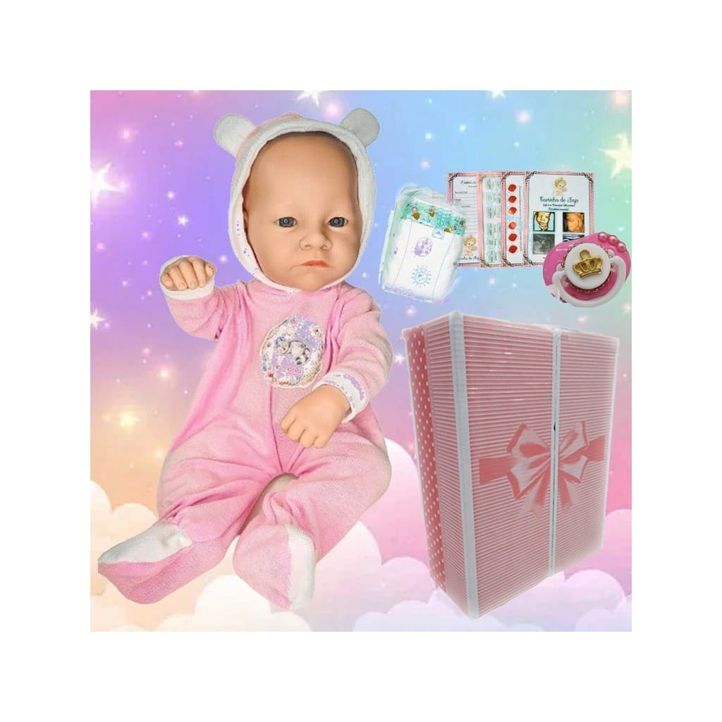 Boneca Bebê Reborn Pronta Entrega Hiper Realista Premium 100% Silicone Pode Dar Banho Promoção