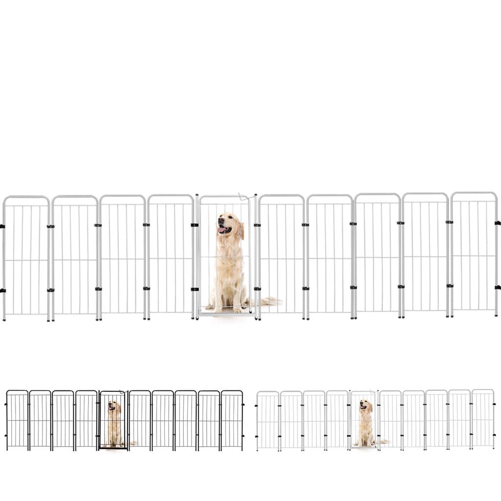 Cercado Caes Pet Cachorro 9 Módulos + Portão 98 cm Altura
