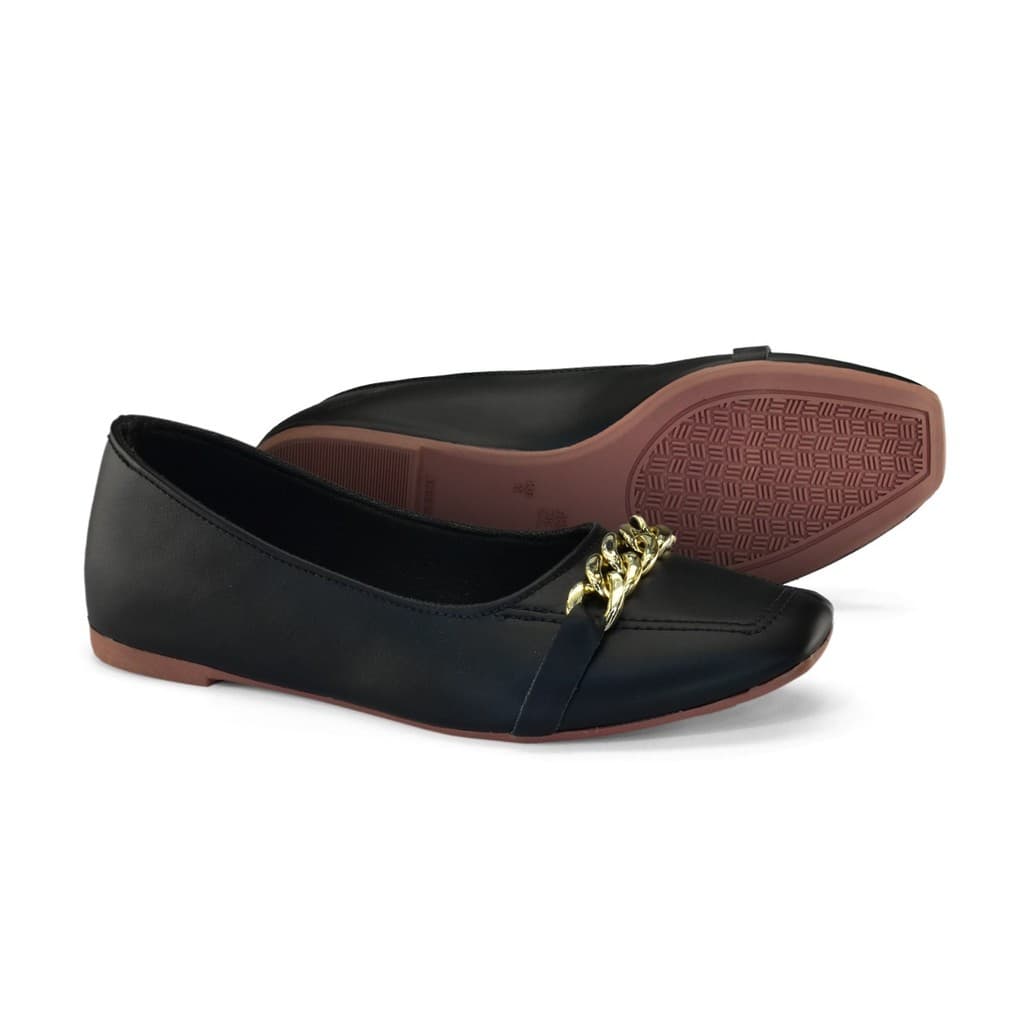 Sapato Feminino Mocassim bico quadrado super em Alta, opção perfeita para quem vive uma rotina agitada.