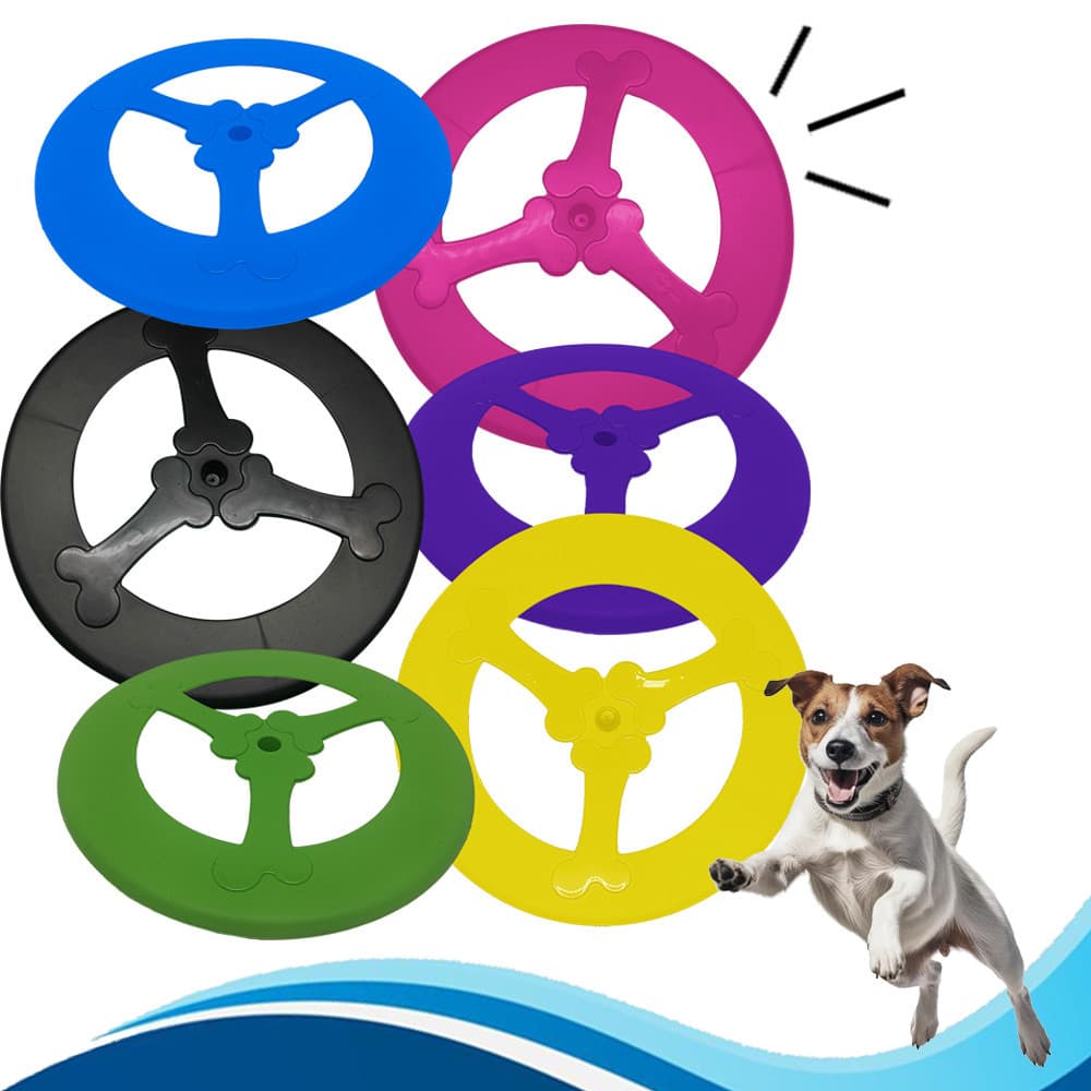 Brinquedo Frisbee para Cachorro Disco de Arremesso Cães Pet