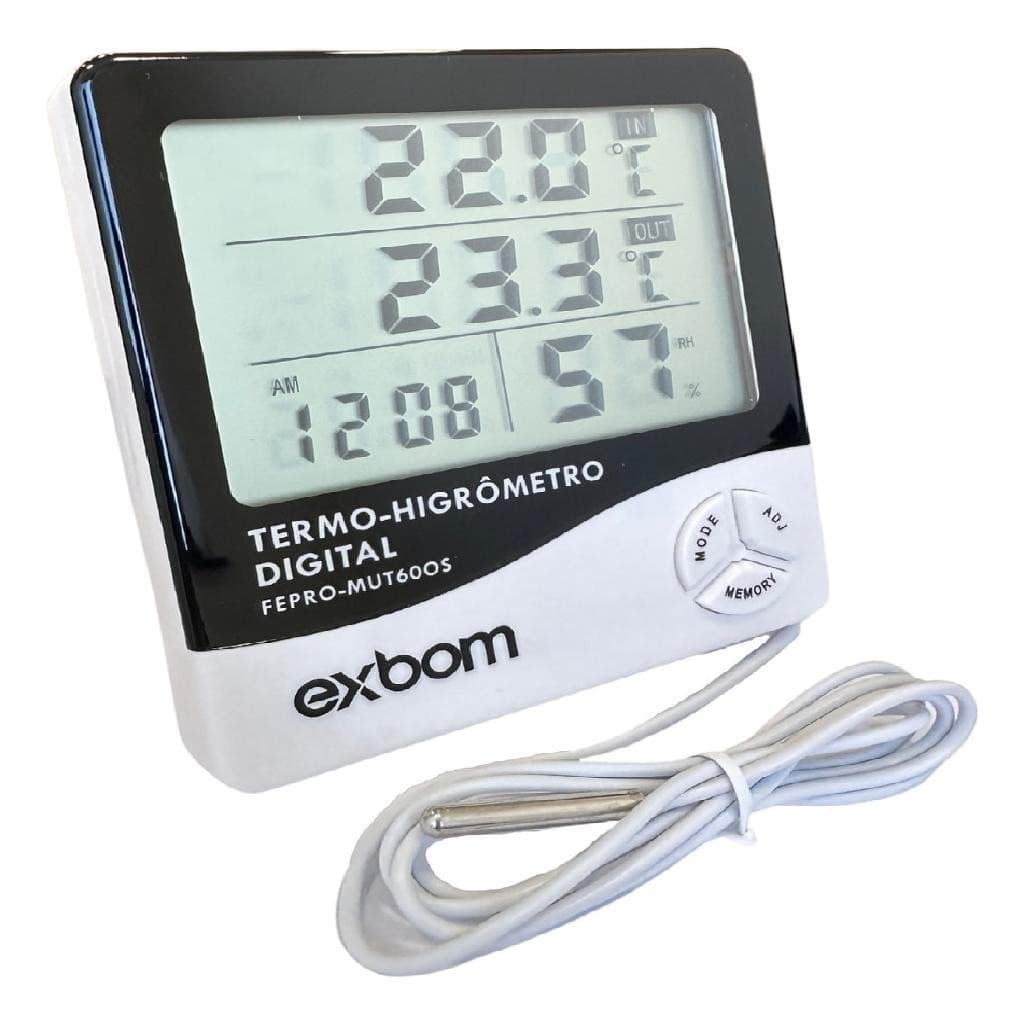 Termohigrômetro Com Sensor Externo E Certificado Calibração