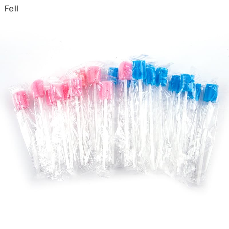 [Fel] 10Pcs Swabs Descartáveis De Cuidado Oral Estéreis Sem Sabor COD