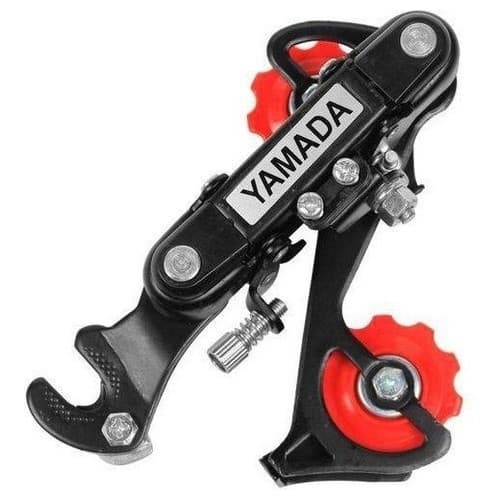 Câmbio Bicicleta Traseiro C/ Gancheira Preto 6v E 7v Yamada