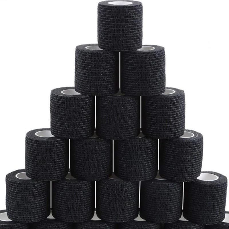 12pcs Tattoo Grip Bandage Cover Wraps Fita não tecida impermeável para acessórios de proteção do pulso Tatuagem 1JNT