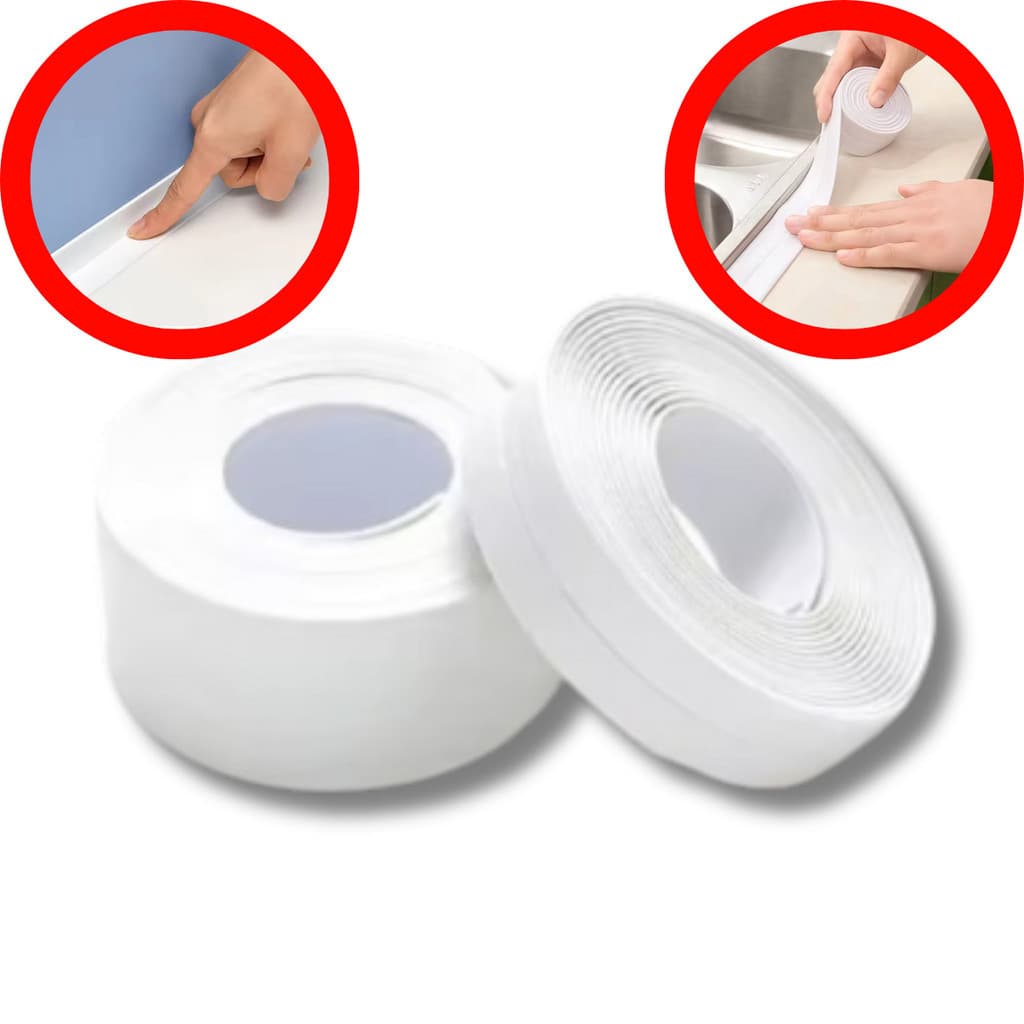 Kit 2 Fita Selante De Pvc À Prova D 'Água Para Cozinha / Banheiro / Banheira