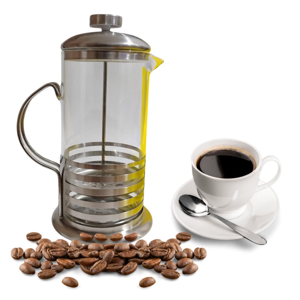 Cafeteira Prensa Francesa Em Vidro E Aço Inox Para Café