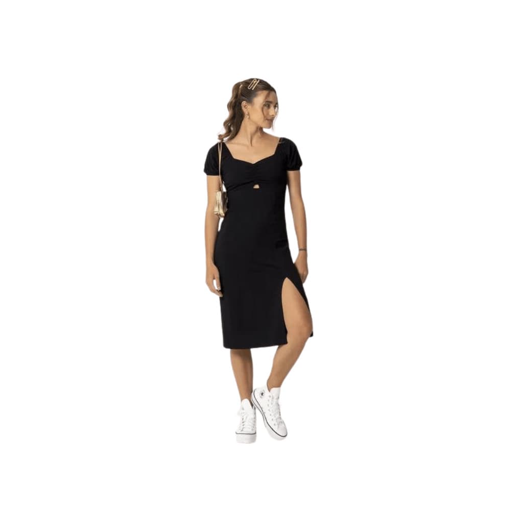 Vestido Midi Com Decote Coração - HABANA- CATIVA