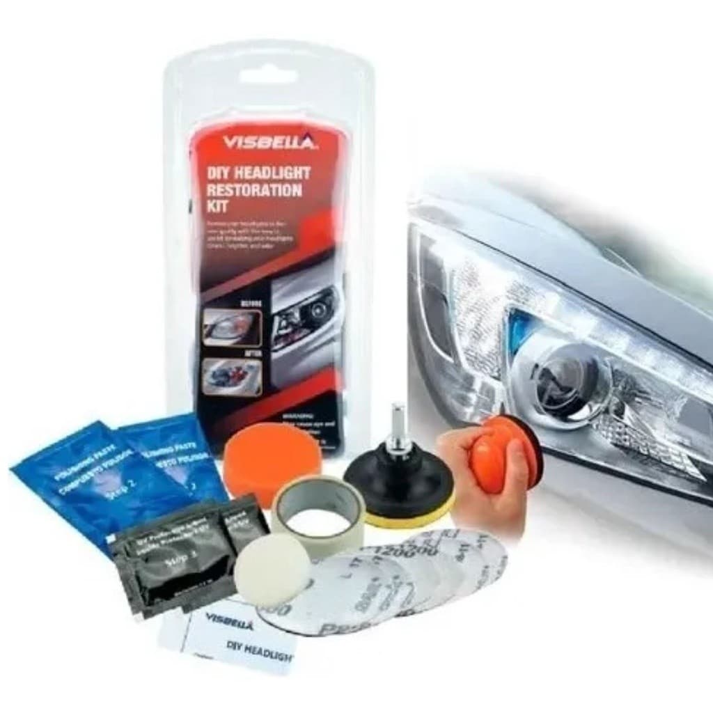 Kit Restaurador Limpa Farol Polimento Visbella