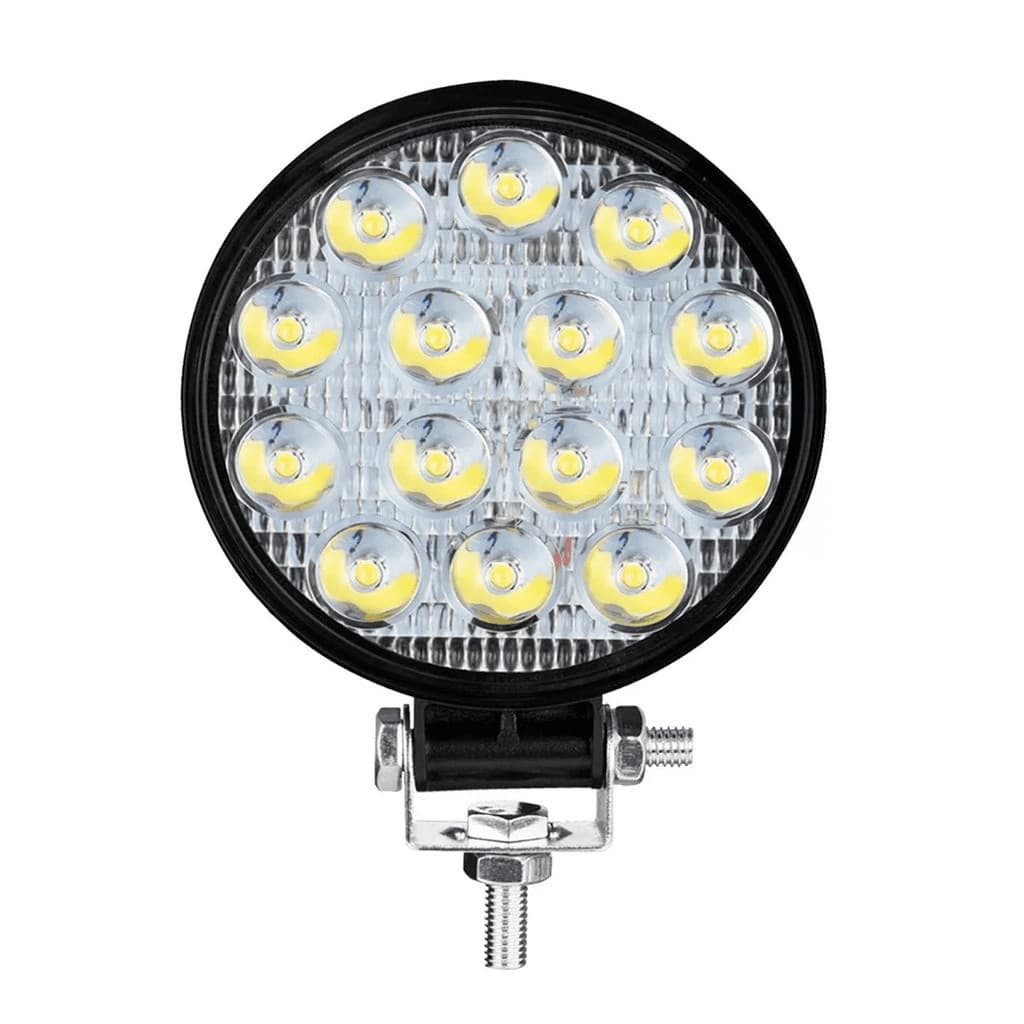 Farol Milha 16 Led 48w 12V Redondo Off-road 6000k Wbcom