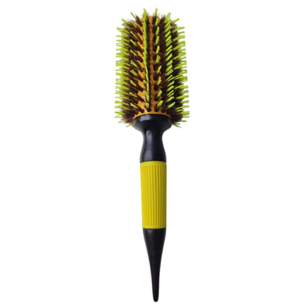 Escova de Cabelo Cerâmica Cerdas de Javali Tam 18 Amarela cod 1654