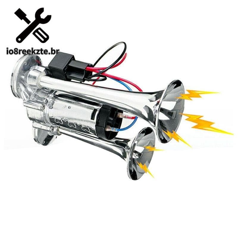 12V 600Db Buzina Dupla Super Alta Válvula Solenóide Elétrica Carro De Ar Bomba Para Carros , Barcos Caminhões Acessórios