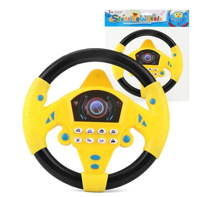 Volante Brinquedo Interativo Buzina Led Som Infantil Musical