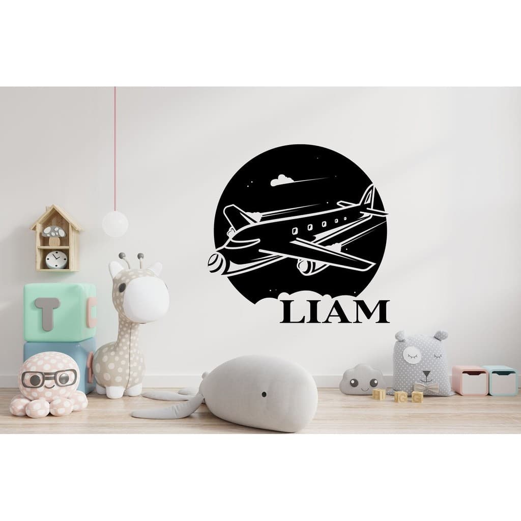 ADESIVO DECORATIVO DE PAREDE PREMIUM AVIÃO INFANTIL - 231