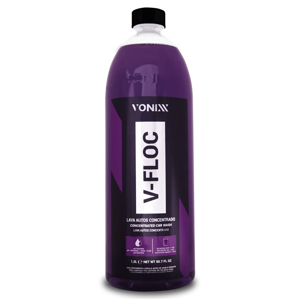 V-FLOC 1,5L -  SHAMPOO LAVA AUTOS SUPER CONCENTRADO VONIXX