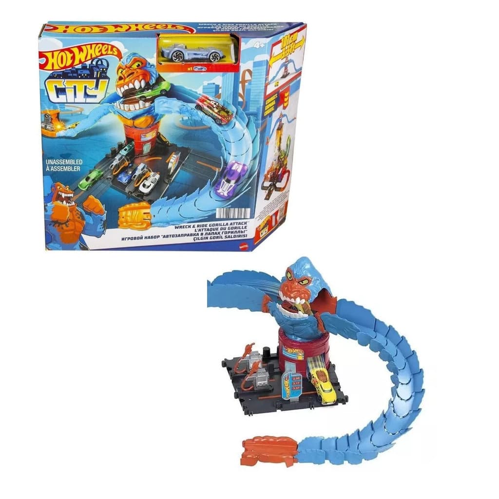 Pista Hot Wheels City Nemesis Ataque do Gorila  - Mattel
