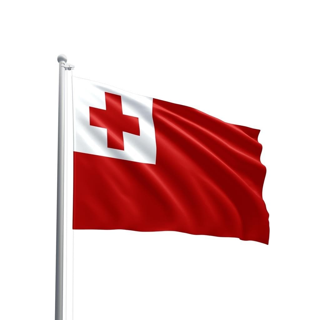 Bandeira De Tonga 140x80cm Em Oxford 100% Poliéster -  Qualidade Premium