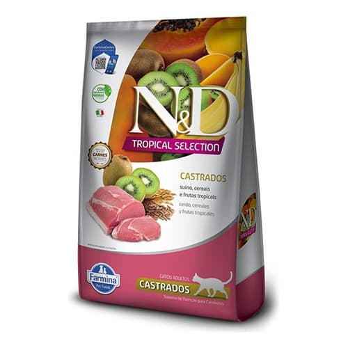 Ração Para Gatos N&d Tropical Suíno Castrado 0,4kg
