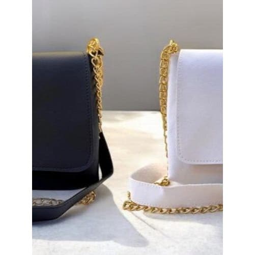 Kit 2 bolsa bolsinha feminina transversal com corrente luxo promoção 123