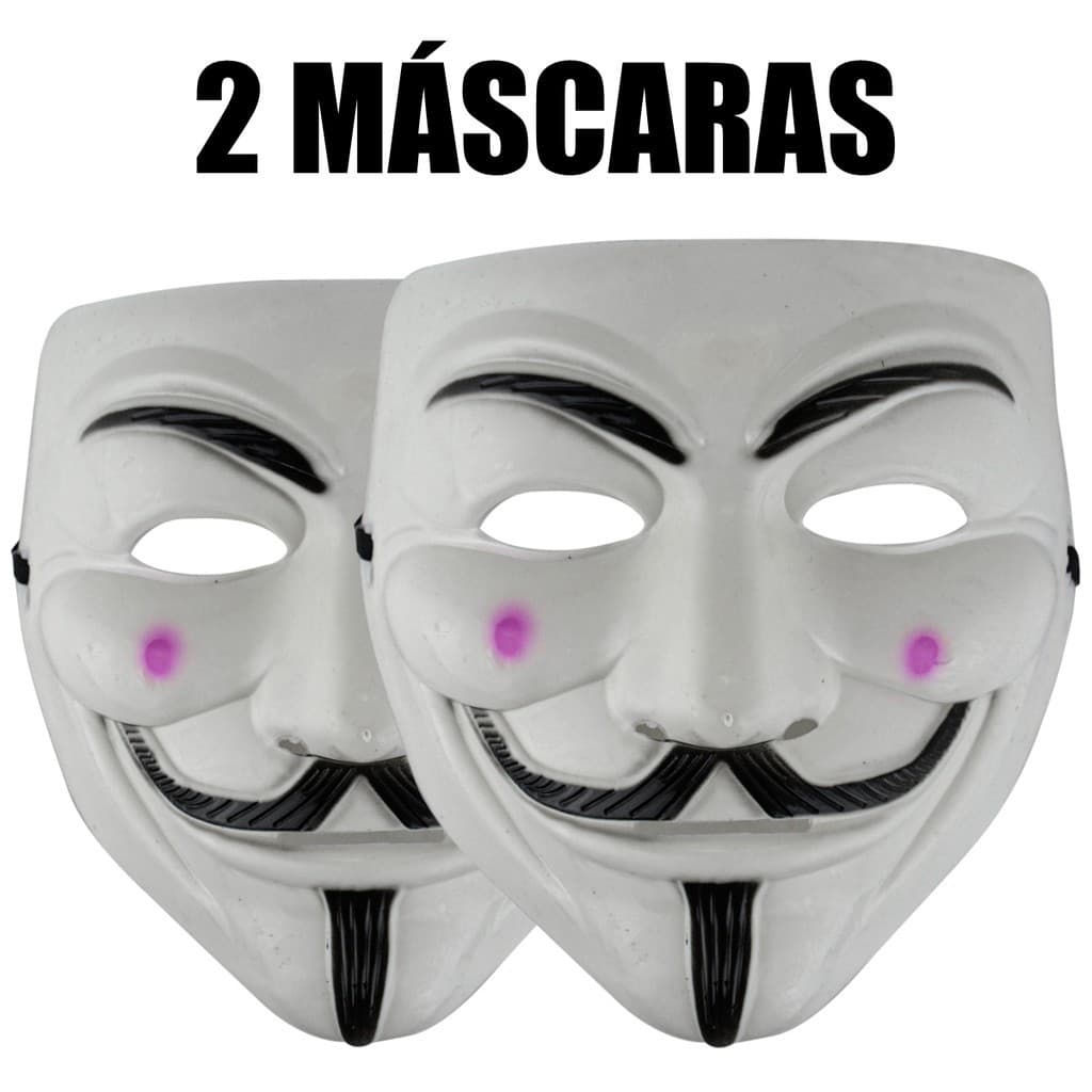 Par Máscara V de Vingança Anonymous Festa Halloween Cosplay