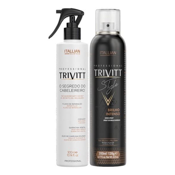 Spray De Brilho Intenso E Segredo Do Cabeleireiro Trivitt