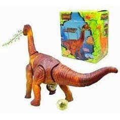 Dinossauro Eletrônico Bota Ovos Brinquedo Anda Emite Luz Som
