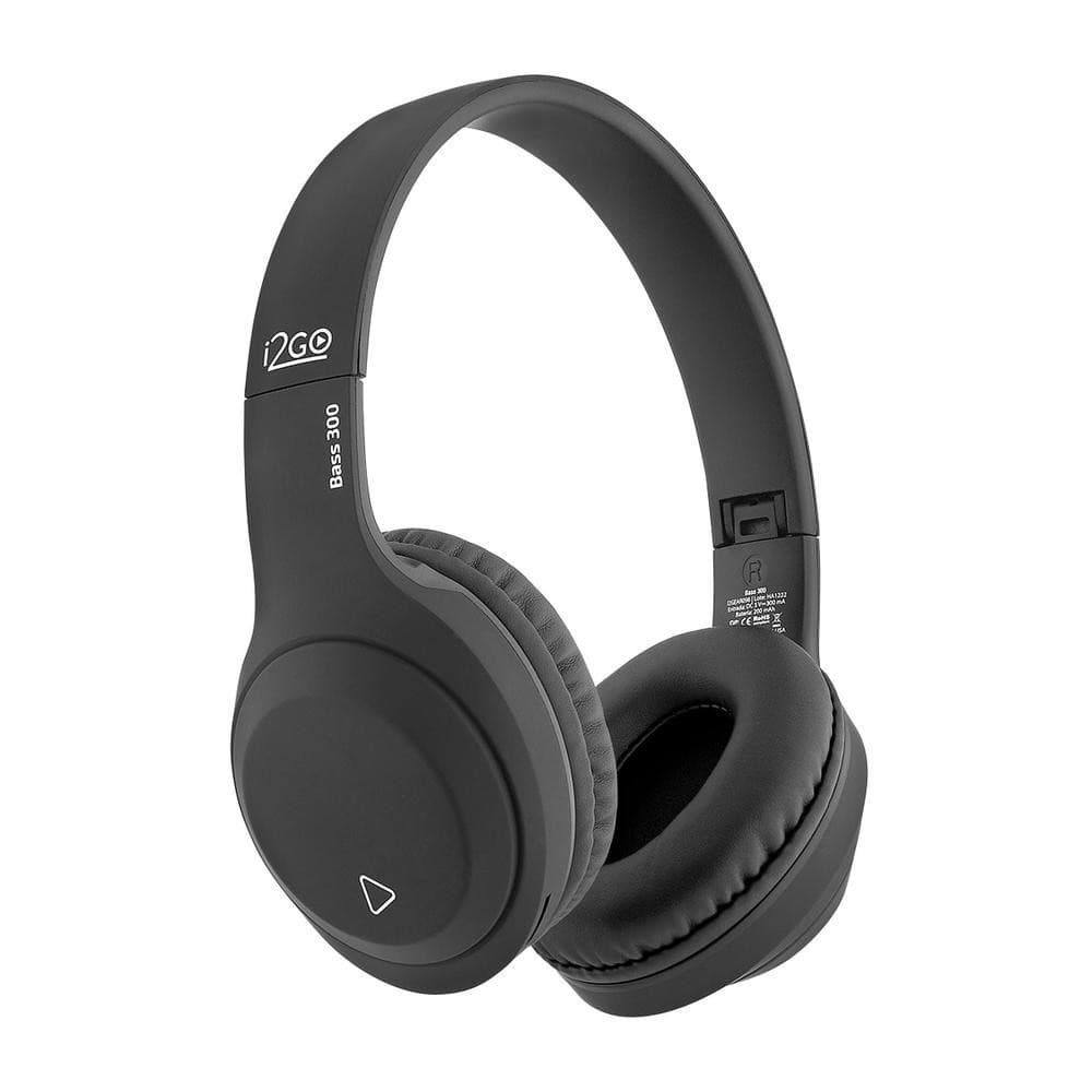 Fone de Ouvido Bluetooth Sem Fio Bass 300  i2GO Até 10h de Bateria