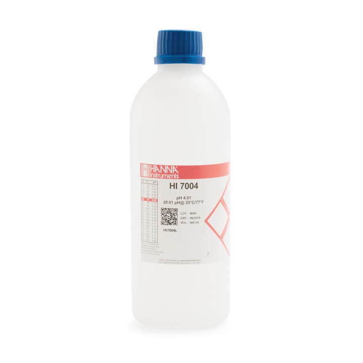 Solução de Calibração Hanna pH 4.01 500 mL - HI7004L