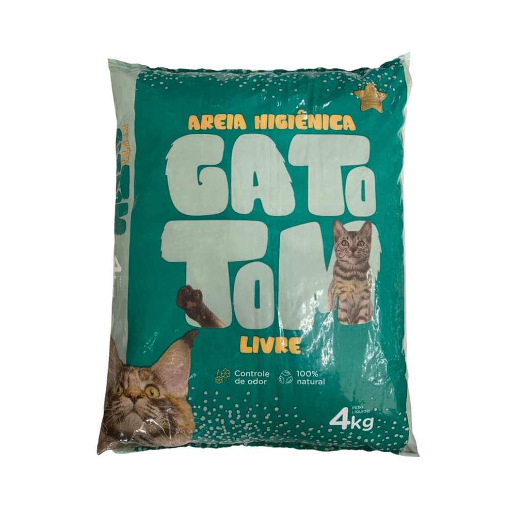 AREIA HIGIÊNICA  GATO TOM - LIVRE | 4KG
