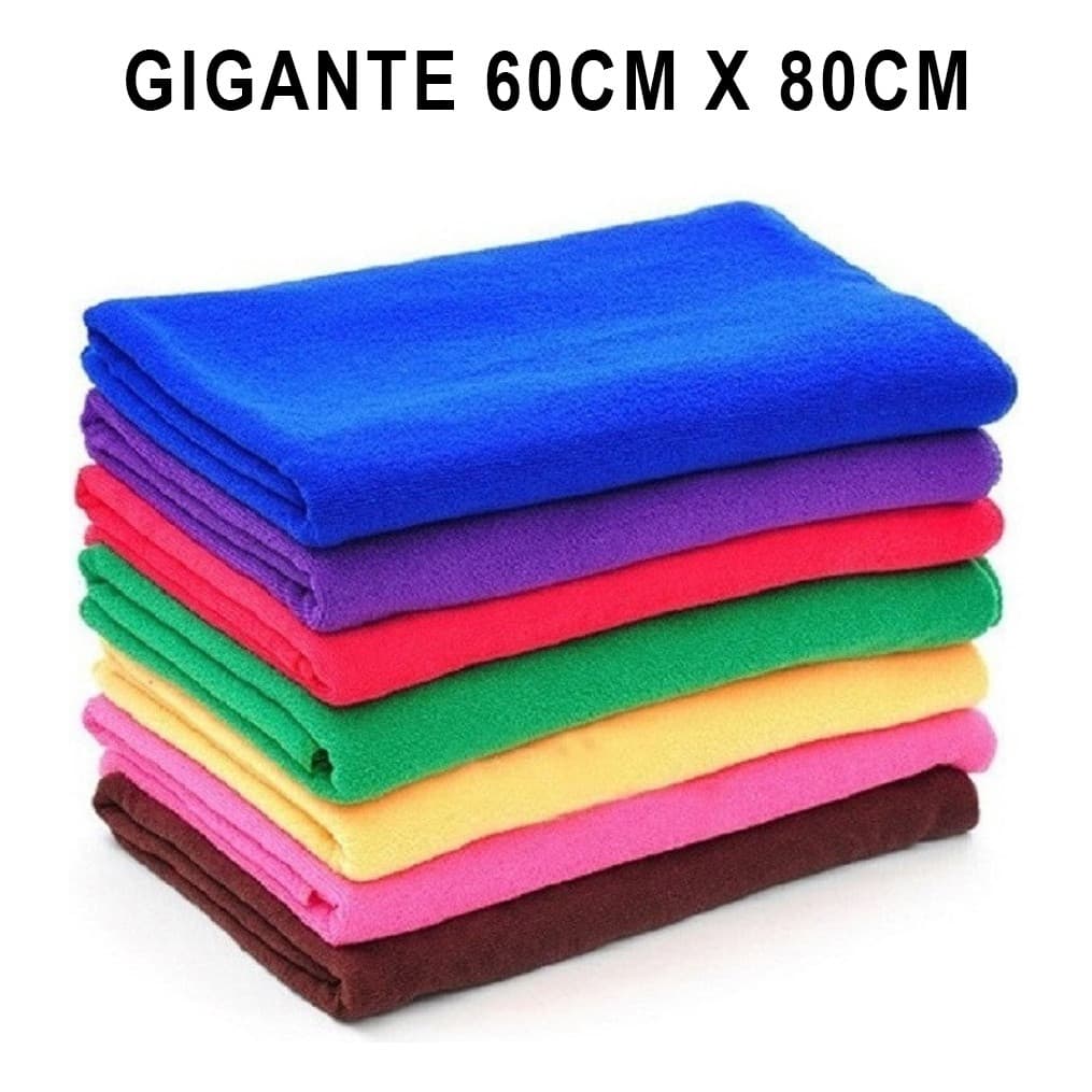 Kit 15 Un Panos Chão Gigante Microfibra 80x60  Mais Vendido!