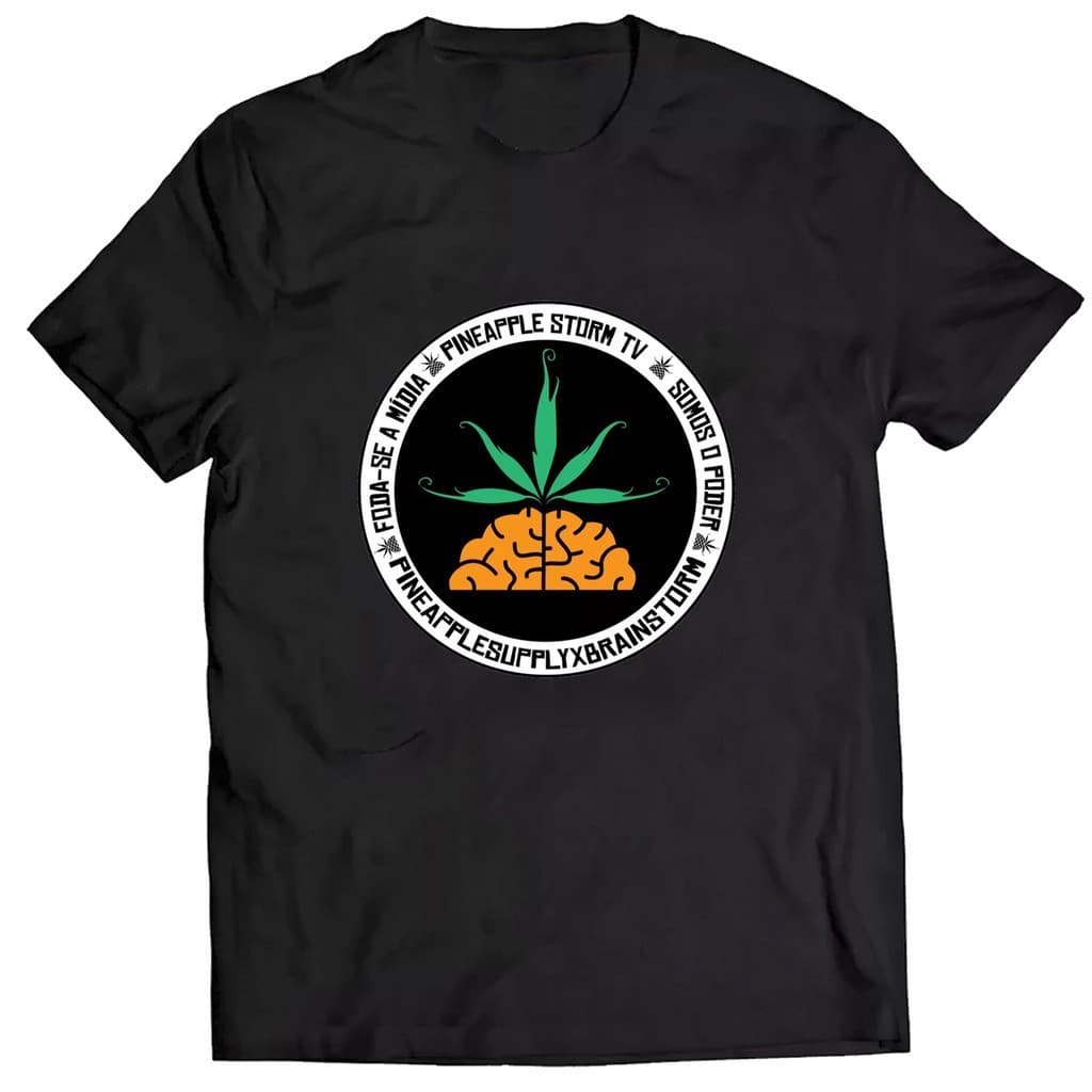 Camiseta em Algodão Unissex  Pineapple Promoção  Lançamento 2024 Envio Imediato Blu Shop