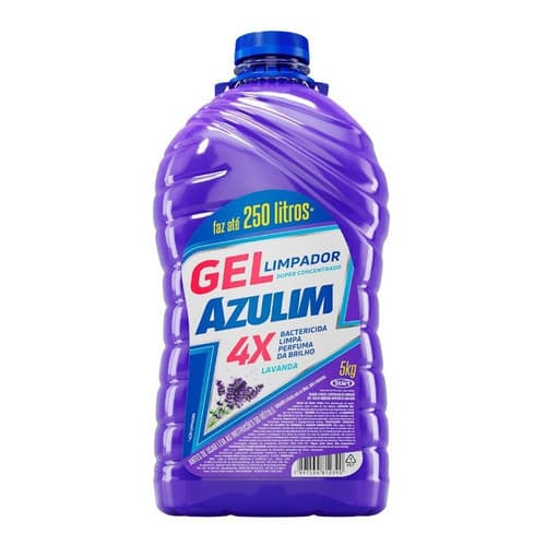 Desinfetante Gel Lavanda Rende até 250 Litros 4 em 1 Limpa Desinfeta Perfuma e da Brilho 5L