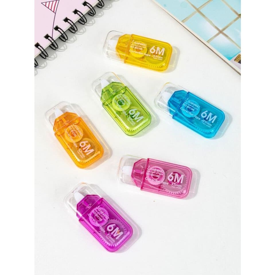 Kit 6 Mini Corretivo Em Fita Tape Tons Pastel