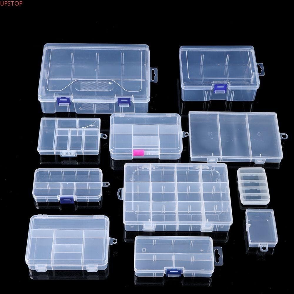 Caixa De Armazenamento UPSTOP Caixas De Grampos Pequenos De Comprimidos De Plástico