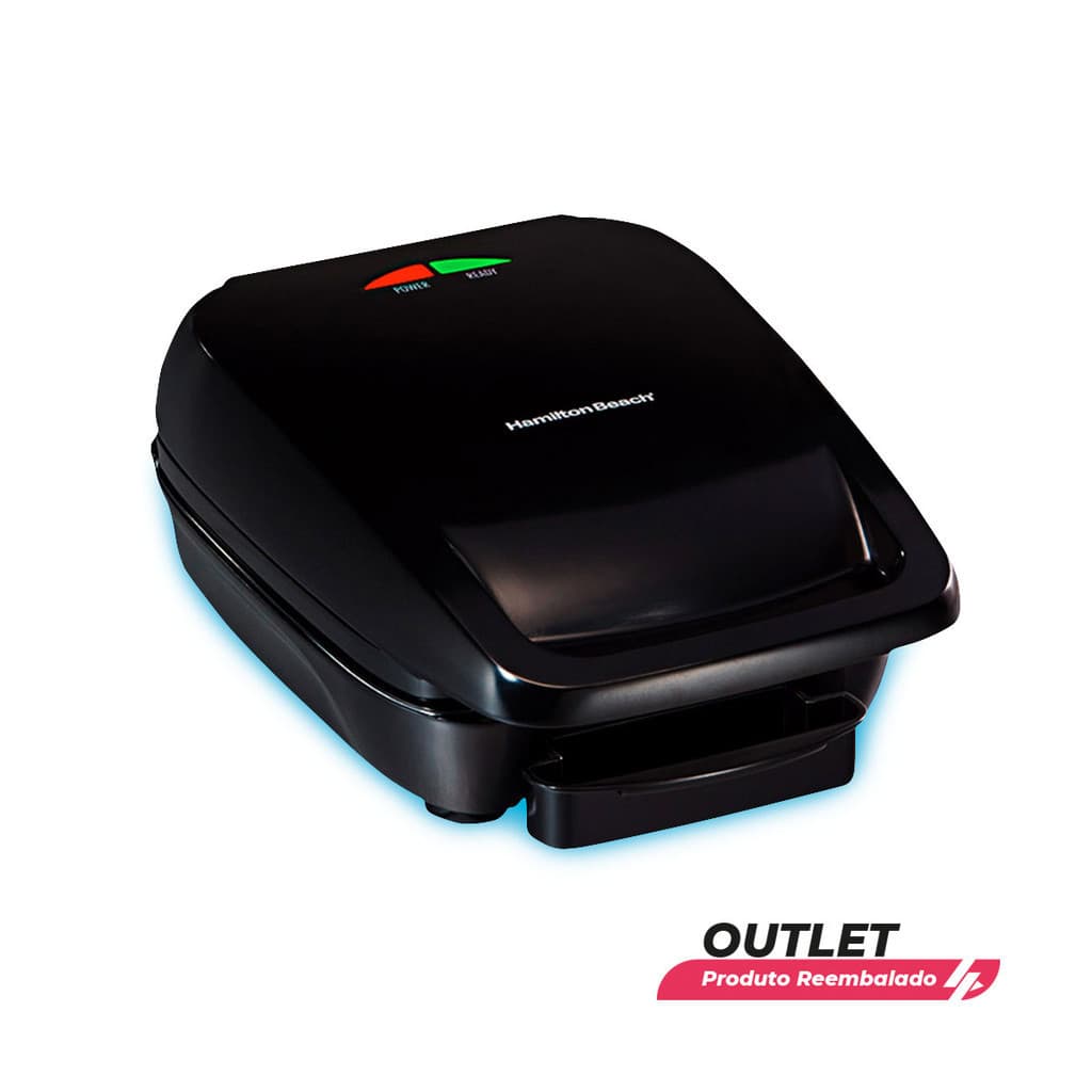 Usado: Grill Elétrico Preto Hamilton Beach 25357-BZ
